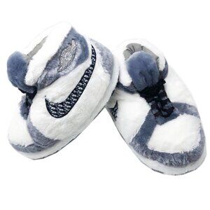 Comfy Unisex Plush Sneaker Slippers – Dior Inspired – One Size Fits Most